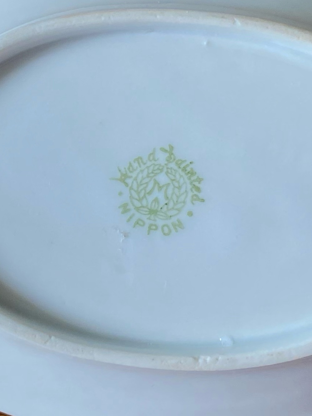 Antique Hand Painted Nippon Porcelain Windmill Scenic Bon Bon Dish Japan - Picture 3 of 6